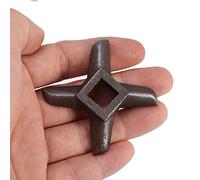 BTOSEP Ensemble de lames de broyage en acier robuste pour hacher et moudre le hachoir à viande en forme de croix pour la fabrication de saucisses maison (taille 10 (ID 19,8 mm C 62,1 mm)