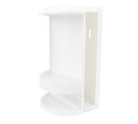 BTOSEP Étagère d'angle rotative à 2 niveaux en polypropylène pour salle de bain - Pour articles de toilette et soins de la peau - 415 x 225 x 160 mm - Blanc