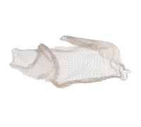 BTOSEP Filet de pêche, fil de coton tissé à la main, grande tenture murale pour fêtes sur le thème de l'océan, 200 x 400 cm, beige
