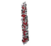 BTOSEP Guirlande de flocage de Noël, pendentif décoratif exquis en rotin pour sapin de Noël, mur, porte, intérieur et extérieur, 1 unité (1er Khum)
