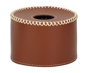 BTOSEP Housse de protection pour réservoir de gaz en cuir PU pour bouteille de carburant pour camping en plein air, marron foncé, Décontracté