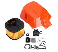 BTOSEP Kit de filtre à air et levier d'accélérateur de tronçonneuse, ABS de haute qualité, remplacement efficace pour H365 372, 6,7 oz