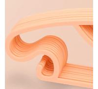 BTOSEP Lot de 10 cintres de rangement mignons en forme de nœud en plastique durable épais pour vêtements de tout-petits (orange)