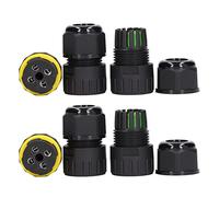 BTOSEP Lot de 2 boîtes de jonction étanches IP68 pour éclairage extérieur, électronique, durable et multifonctionnel, PA66, noir