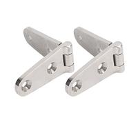 BTOSEP Lot de 2 charnières à sangle en acier inoxydable 316 très résistant pour pont et porte de bateau (2 trous : 103 x 27 mm)