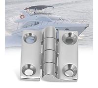 BTOSEP Lot de 2 charnières de porte de bateau résistantes à la corrosion, accessoire en acier inoxydable durable pour une utilisation en mer et dans les véhicules, (ZWS9220-50 (1 pièce) 50 x 50 mm)