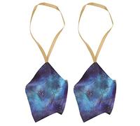 BTOSEP Lot de 30 boîtes cadeaux en forme d'étoile, emballage cadeau pour mariage, fête prénatale, anniversaire avec rubans (« Star » ciel étoilé bleu [ruban doré])