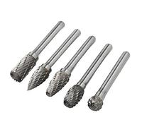 BTOSEP Lot de 5 fraises en carbure de tungstène haute efficacité pour sculpture dans la construction navale et l'ingénierie (ADEFG)