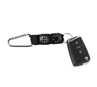 BTOSEP Mini thermomètre multifonction et boussole porte-clés pour activités de camping en plein air randonnée