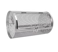 BTOSEP Panier à griller en acier inoxydable durable rotatif à 360° pour barbecue, légumes et noix, 1 unité (C)
