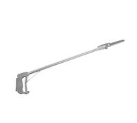 BTOSEP Pince à crabe en acier inoxydable - 76,2 cm - Portable et multifonctionnelle - Longue pince à poisson pour les amateurs de fruits de mer - Activités de plein air (pince droite)