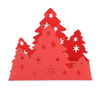 BTOSEP Porte-serviettes en acier inoxydable en forme d'arbre de Noël, porte-serviettes en papier pour la maison, le restaurant - 1 unité (rouge)