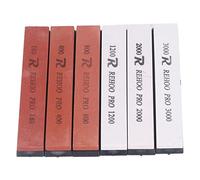BTOSEP Set d'aiguisage de Couteaux, 6 Pierres en Corindon Blanc | Matériaux sûrs, Grains variés, Affûtage efficace, Compatible avec les couteaux, Ciseaux, Outils
