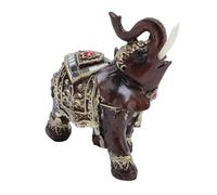BTOSEP Statuette éléphant en résine pour décoration de maison, salon et armoire à vin (taille moyenne 3,8 x 6,3 cm)