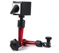 BTOSEP Support de base magnétique réglable pour support d'affichage, test de niveau à bulle numérique rouge, outil idéal pour le travail du métal
