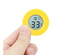 BTOSEP Thermomètre hygromètre LCD haute précision, compteur compact d'humidité et de température pour réfrigérateur, rouge (#1)