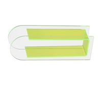 BTOSEP Vase moderne en acrylique transparent décoratif pour fête de mariage, décoration de table, design classique, 230 ml (vert fluo semi-coloré)