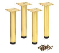 Btowin VCF Lot de 4 pieds de meubles en métal réglables de 12 cm, pour armoire, table, canapé, chaise, bureau, placard de cuisine, BN:1207232-02-12/i79