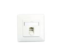 Btr Cat6A Ral 9010 UP-réseaudose 1x