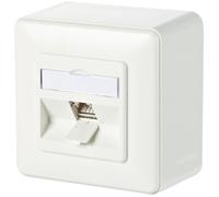 BTR Netcom réseaudose Aufputz CAT 6A 1 Port Metz Connect blanc