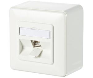 BTR Netcom réseaudose Aufputz CAT 6A 1 Port Metz Connect blanc