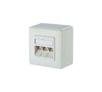 BTR Netcom réseaudose Aufputz CAT 6A 3 Port Metz Connect blanc