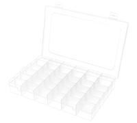 BTremary Boîte de rangement transparente à 36 compartiments avec compartiments, organiseur de perles, petites pièces pour vis à roche, Lego et ruban adhésif Washi