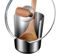 BTRHTOX stainless steel utensil holder & pot lid organizer (A) | support multifonction pour ustensiles de cuisine et couvercles,Organisateur de comptoir en acier inoxydable pour louches