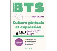 BTS Culture générale et Expression 2024-2025 A table ! Formes et enjeux du repas - Nathalie Nadaraj - Dunod - broché - Scolaire / Universitaire