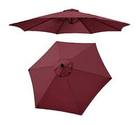 BTYQKZVPM Parasol de Jardin, Parapluie octogonal à auvent de Remplacement(Wine Red,8ribs 9ft/2.7M)