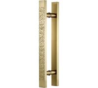 BTYQKZVPM Poignées pour portes coulissantes, Acier inoxydable de style chinois poignée porte va-et-vient bâti double face
