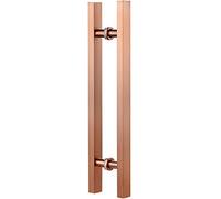 BTYQKZVPM Poignées pour portes coulissantes, Poignée de porte grange coulissante carrée en acier, entrée va-et-vient 50-120CM avec raccords