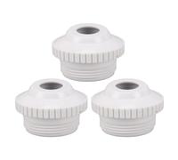 Buachois 3 Buses de Jet de Piscine, Jet D'entrée de Globe Oculaire à Flux Directionnel de 3/4", Pièces de Rechange de Buse de Retour de Piscine, Raccords, Accessoires de Spa