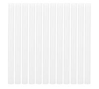 Buachois Bâtons de Colle Fusible pour Extensions Capillaires, Adhésif Thermique pour Perruques et Coiffure 12 Pièces (Blanc)