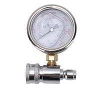Buachois manometre pour Nettoyeur Haute Pression 3/8 Pouces, jauge Double echelle pour Machine a Laver