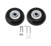 Buachois Remplacement de Roues de Bagages 2 Pièces, Roues de Valise avec Roulement (43 mm x 18 mm)