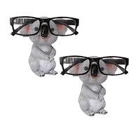 BUAGOUWZ 2X Koala Figurines Statues Animaux Résine Lunettes Stand Crayon Lunettes de Soleil Titulaire Conteneur Bureau A
