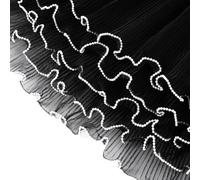 BUAGOUWZ 3pack 4 Yards Fleur Emballage Paper Pearl Edge, Bouquet Emballage Papier pour Valentin Floriste Fournisses Mariage Noir