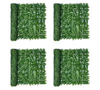 BUAGOUWZ 4X 0.5X3 Mètres Mur Plante ClôTure Laisse Artificielle Faux Lierre Feuille Confidentialité ÉCran ÉCran DéCor Panneaux Haie
