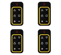 BUAGOUWZ 4X Télécommande de Porte de Garage Multifréquence 8 Canaux 270-868 MHz Copie Télécommande Identification Automatique de la Fréquence Jaune