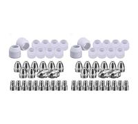 BUAGOUWZ 60 Pièces Séries Kit de Consommables de Découpe Plasma P80, Buse Plasma, électrode, la Torche de Découpe Plasma P-80 1.5mm