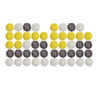 BUAGOUWZ Boule de Rotin, 48PCS Boules Décoratives de 2 Pouces Orbes Remplisseurs de Bol de Vase