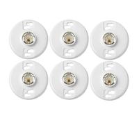 BUAGOUWZ Douille E26 Lot de 6 - Sans lanche, et Polyvalente | LED Douille E26 - Lot de 6 sans ouleur Blanche, et polyvalente, idéale pour CFL/LED et plafonniers compatibles