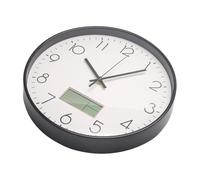 BUAGOUWZ Horloge Murale numérique 12 Pouces - Fonctionne sur Piles AA/AAA | Installation grâce au crochet mural et à la large fente ; fixation simple sur tout mur sans perçage.