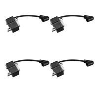 BUAGOUWZ Module Monocylindre Compatibilité Noir | 4 bobines d'allumage incluses, corps en plastique noir, compatibles avec les tronçonneuses à essence.