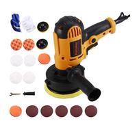 BUAGOUWZ Polisseuse Moteur700W Poignée Amovible Vitesse 600-3700tr/min | Disque 125 mm et poignée amovible, adaptée à la carrosserie et à diverses surfaces pour professionnels et amateurs.