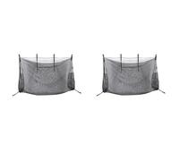BUAGOUWZ Sac de Rangement pour Flotteurs Piscine - Sangles Réglables 2-pack | Installation universelle sur clôtures et margelles grâce au crochet intégré et à la sangle robuste pour accrocher.