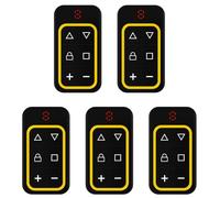 BUAGOUWZ Télécommande Compatibilité universelle 8Canaux Jaune | Lot de 5 télécommandes porte de garage, 270-868 MHz, 12 V, couleur jaune, ABS, universel et pratique.