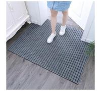 Bubmari Paillasson Intérieur, Tapis D'entrée Antidérapant Ultra Absorbant, Tapis De Porte Lavable, Profil Bas pour Couloir Cuisine Garage Et Animaux, Envers en Caoutchouc(100 x 100 cm)