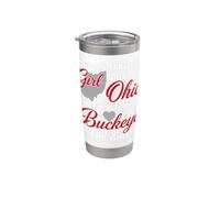 Buckeye Girl Quote Home Heart State Women Funny Graphic Ohio Gobelet isotherme en acier inoxydable double paroi